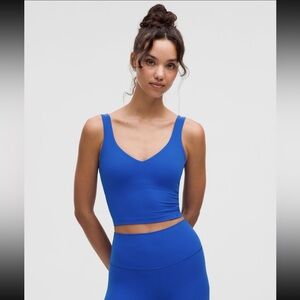 New with tags Lululemon align tank top, Cerulean Blue, Size 10.